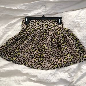 H&M Leopard Print Mini Skirt NWOT